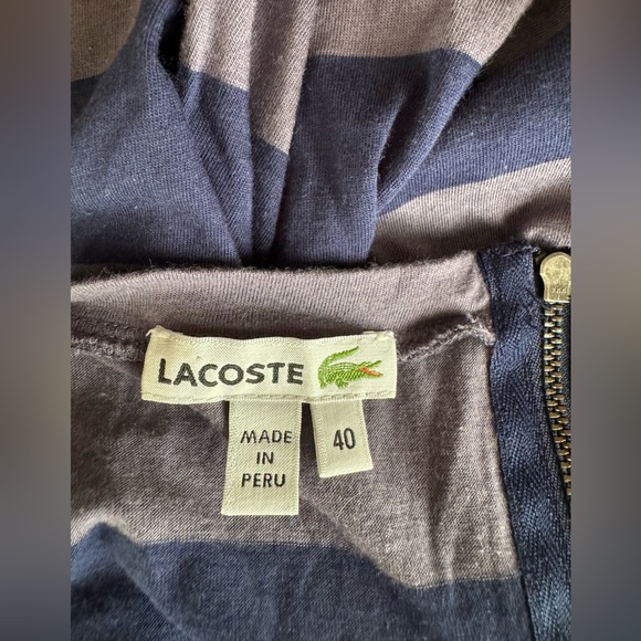 LACOSTE  Striped Back Zipper Tunic - Picture 11 of 13